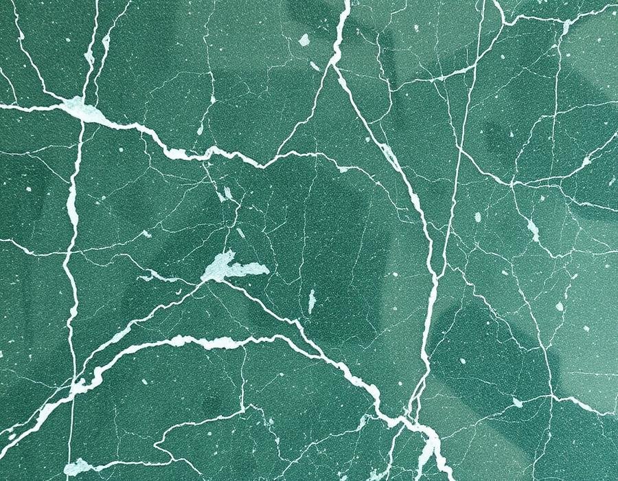 Green Marble Etching